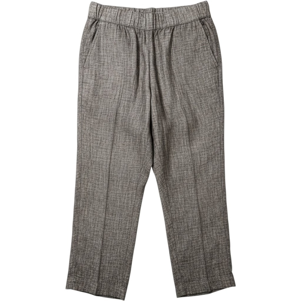 J.Jill Womens XS Grey Textured Elastic Waist Pull On Straight Leg Trousers Pants